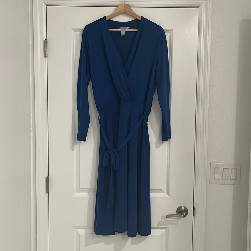 H&M matte jersey faux wrap dress